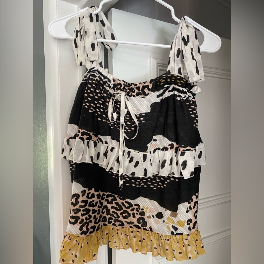 “Conditions Apply’” top purchased at Anthropologie